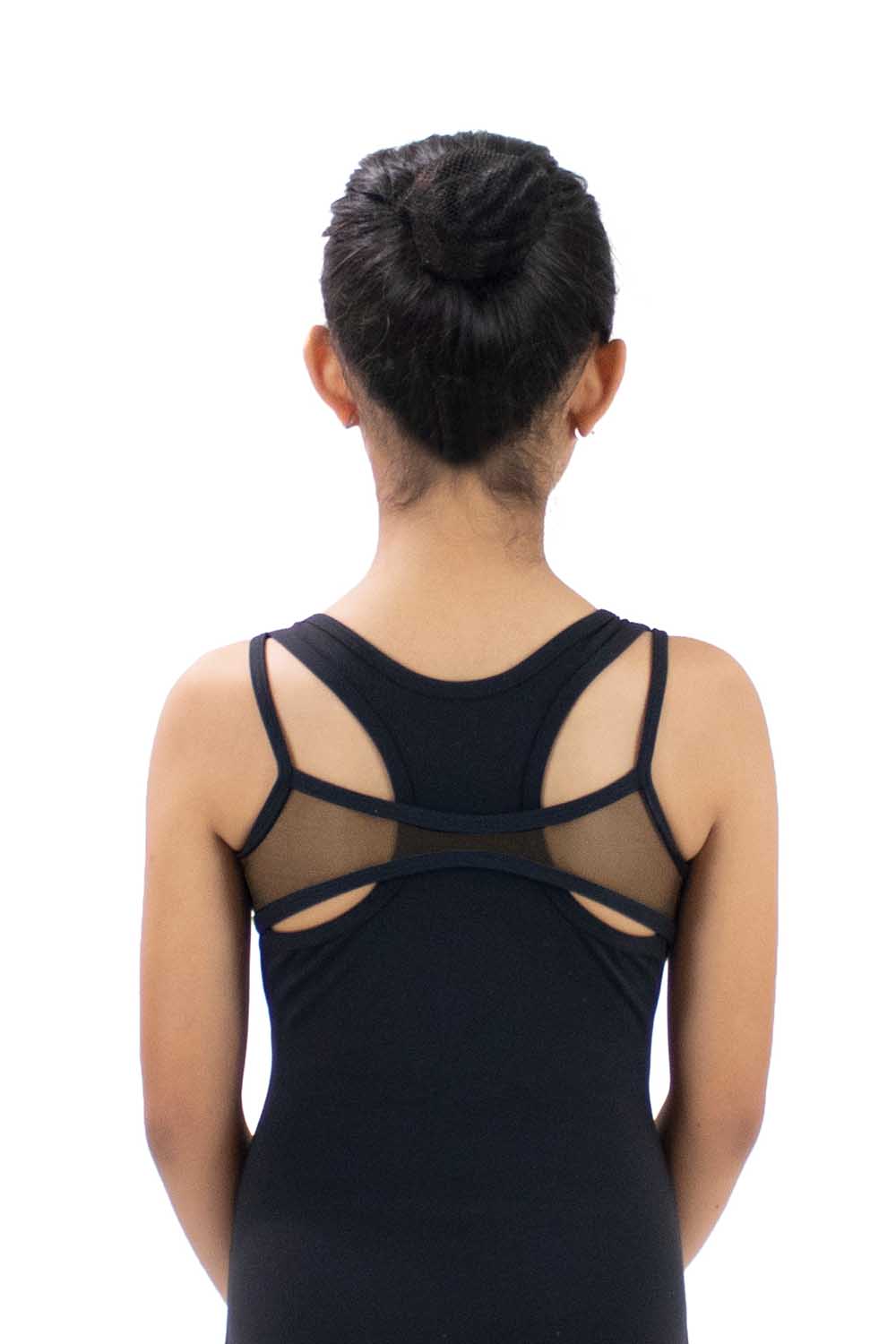 BMT5977 Youth Mesh Racer Fashion Back Leotard