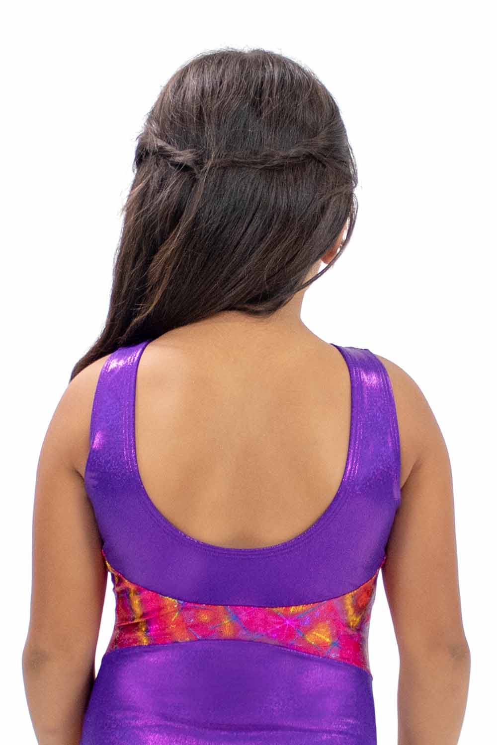 GY5972RS Purple Star Gymnastics Leotard