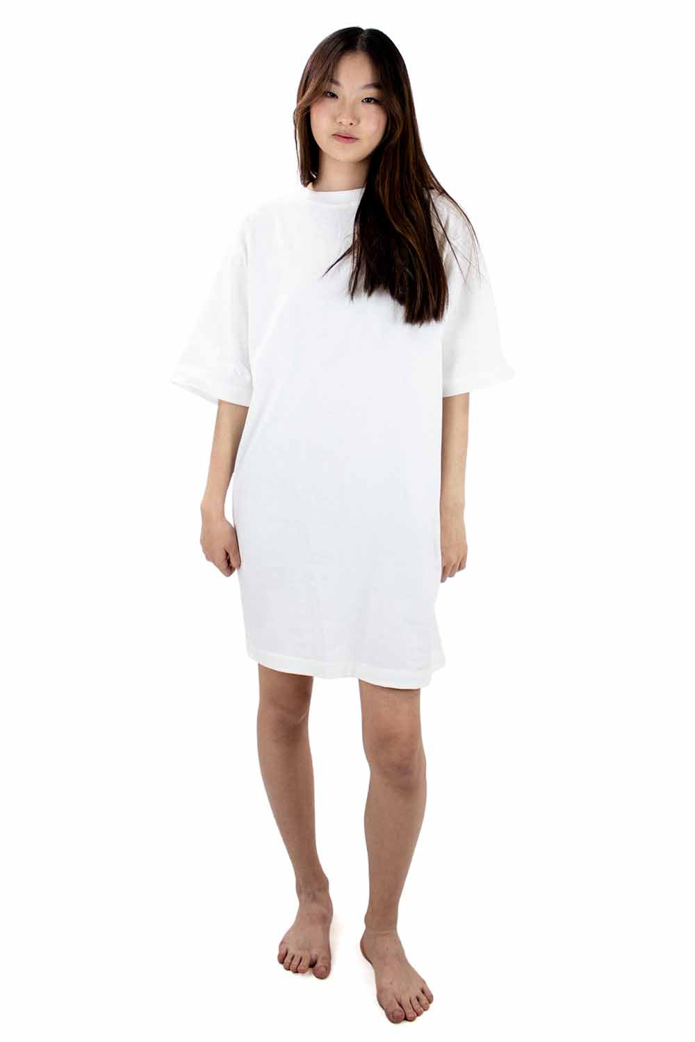 Soft Thick Cotton Oversize T-shirt Dress