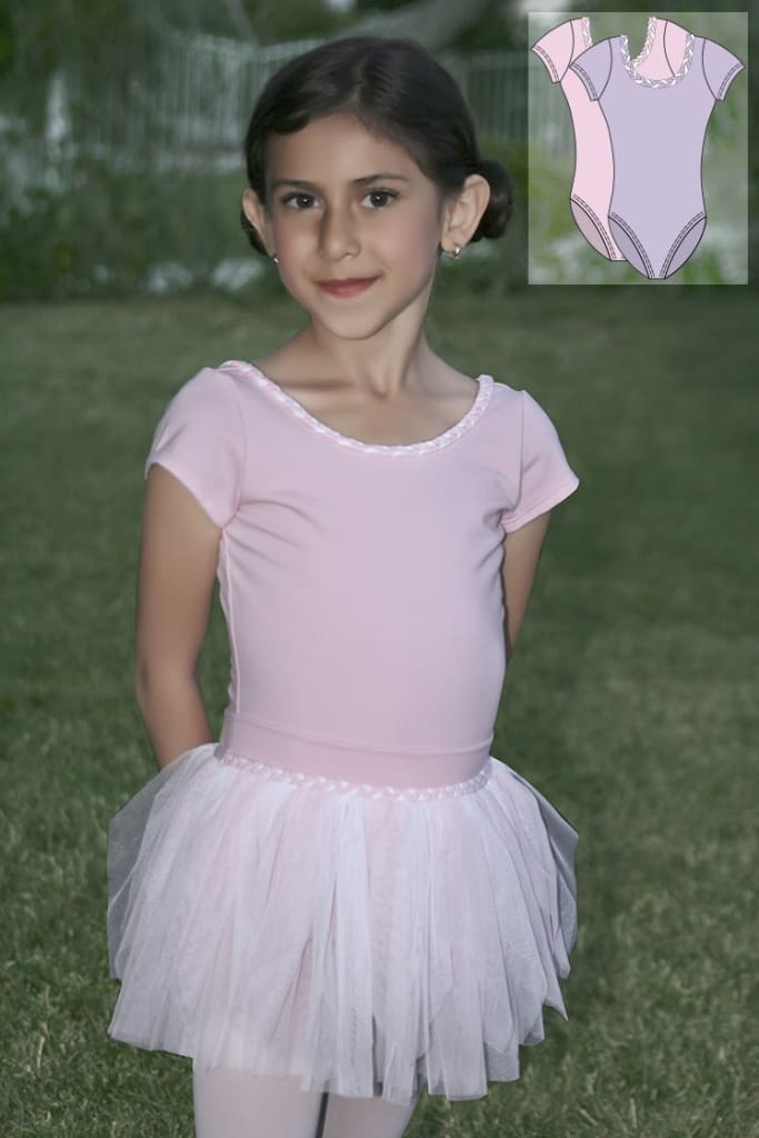 Girls Braided Neck Leotard