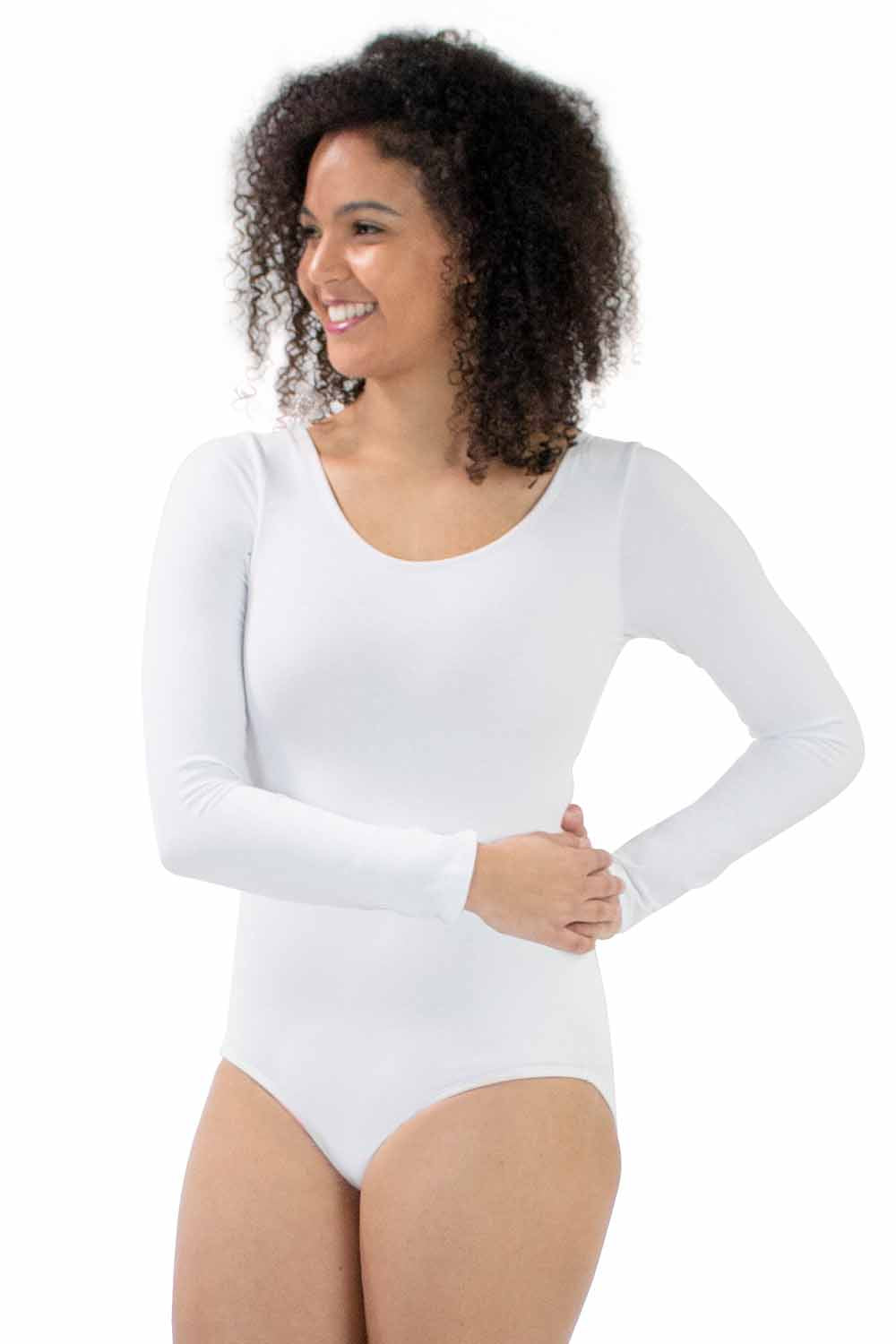 Adult and Plus Size Long Sleeve Leotard