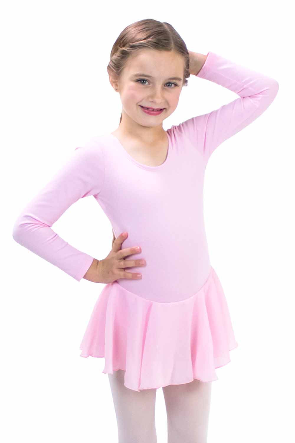 Girls' Long Sleeve Dress Leotard