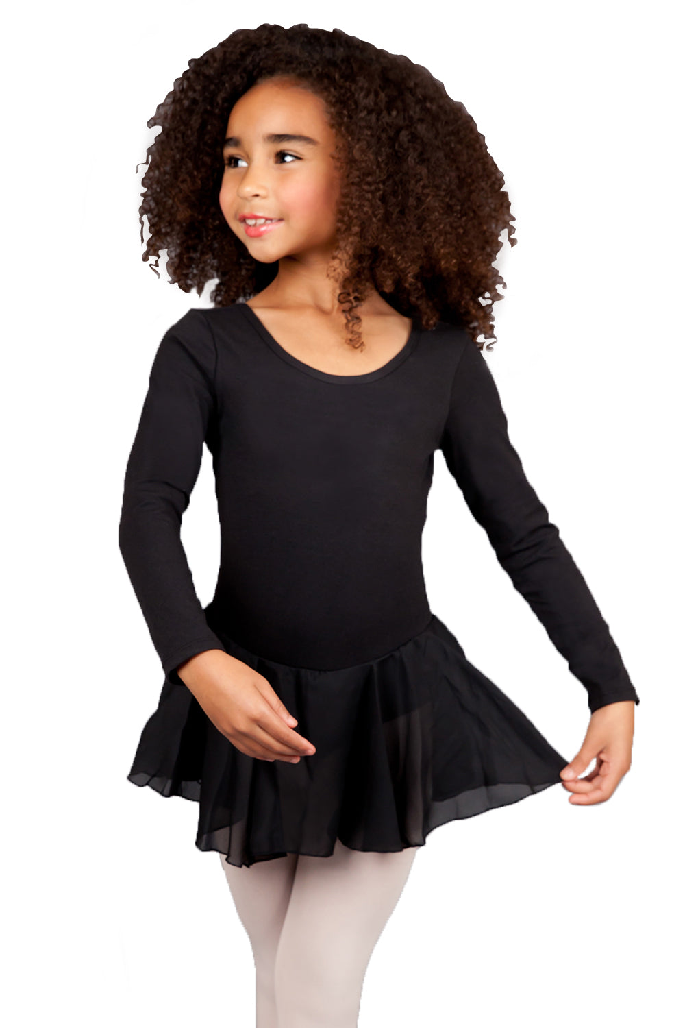 Girls' Long Sleeve Dress Leotard