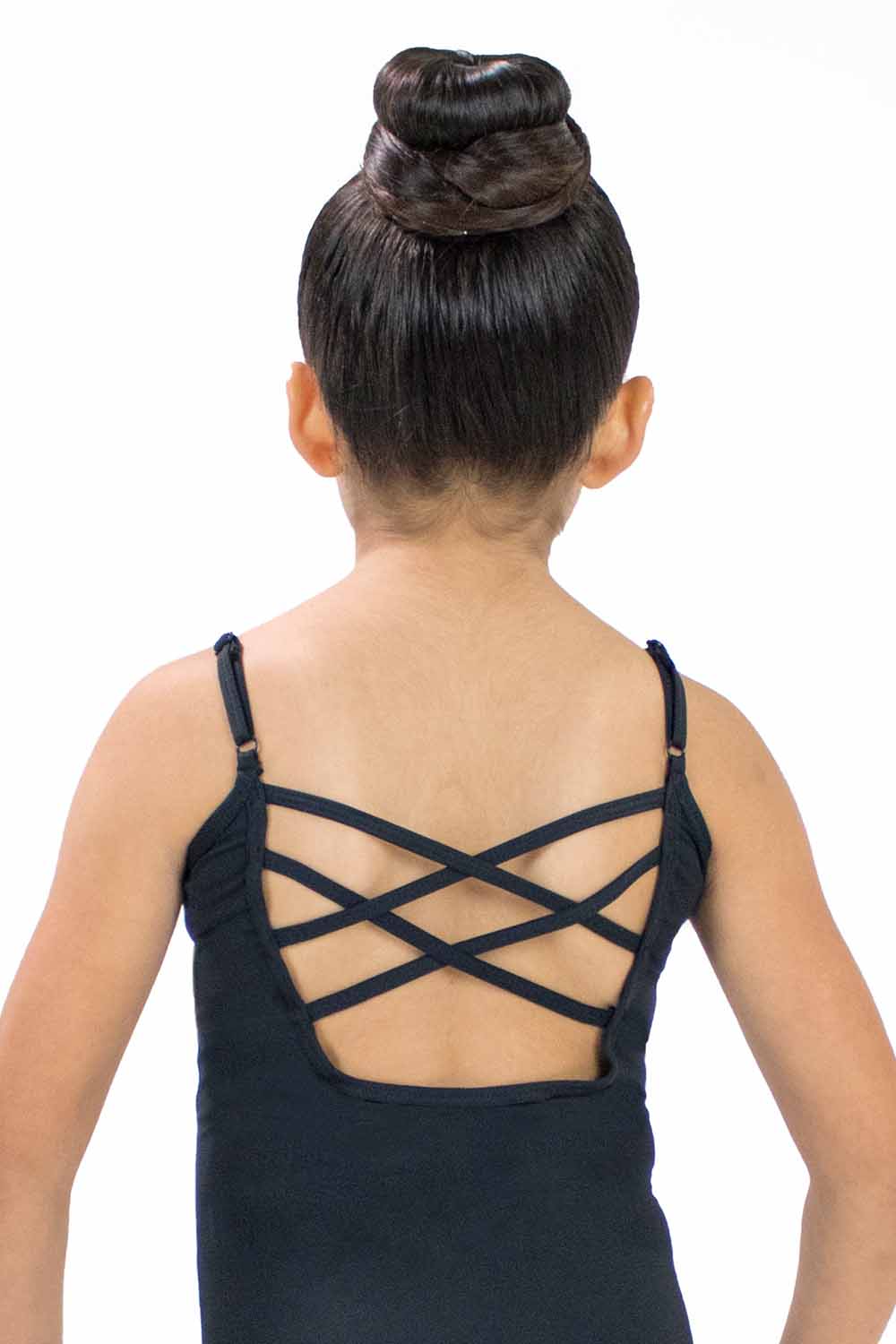 Girls' Microfiber Double X-Back Cami Leotard