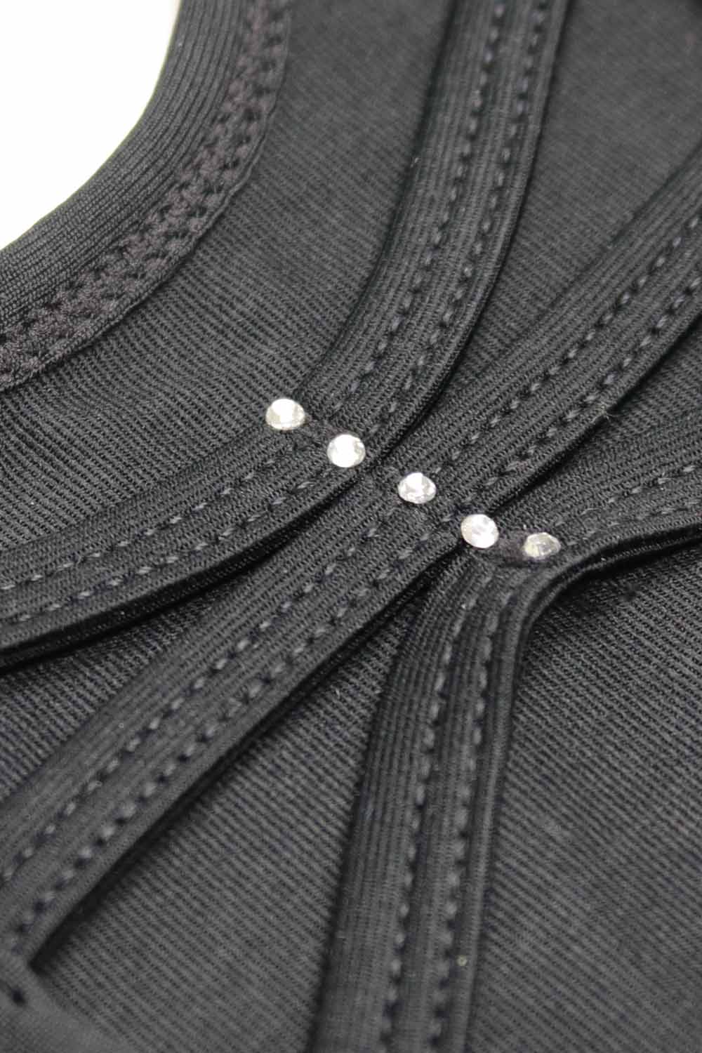 Girls' Microfiber Tank Leotard with Rhinestones