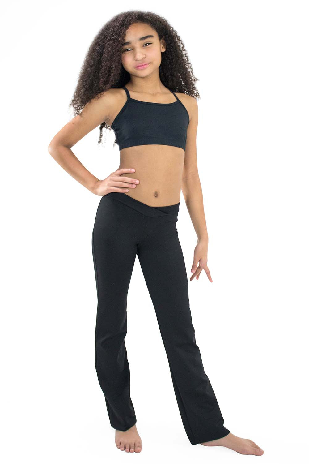 Girls' Microfiber V-Front Jazz Pant