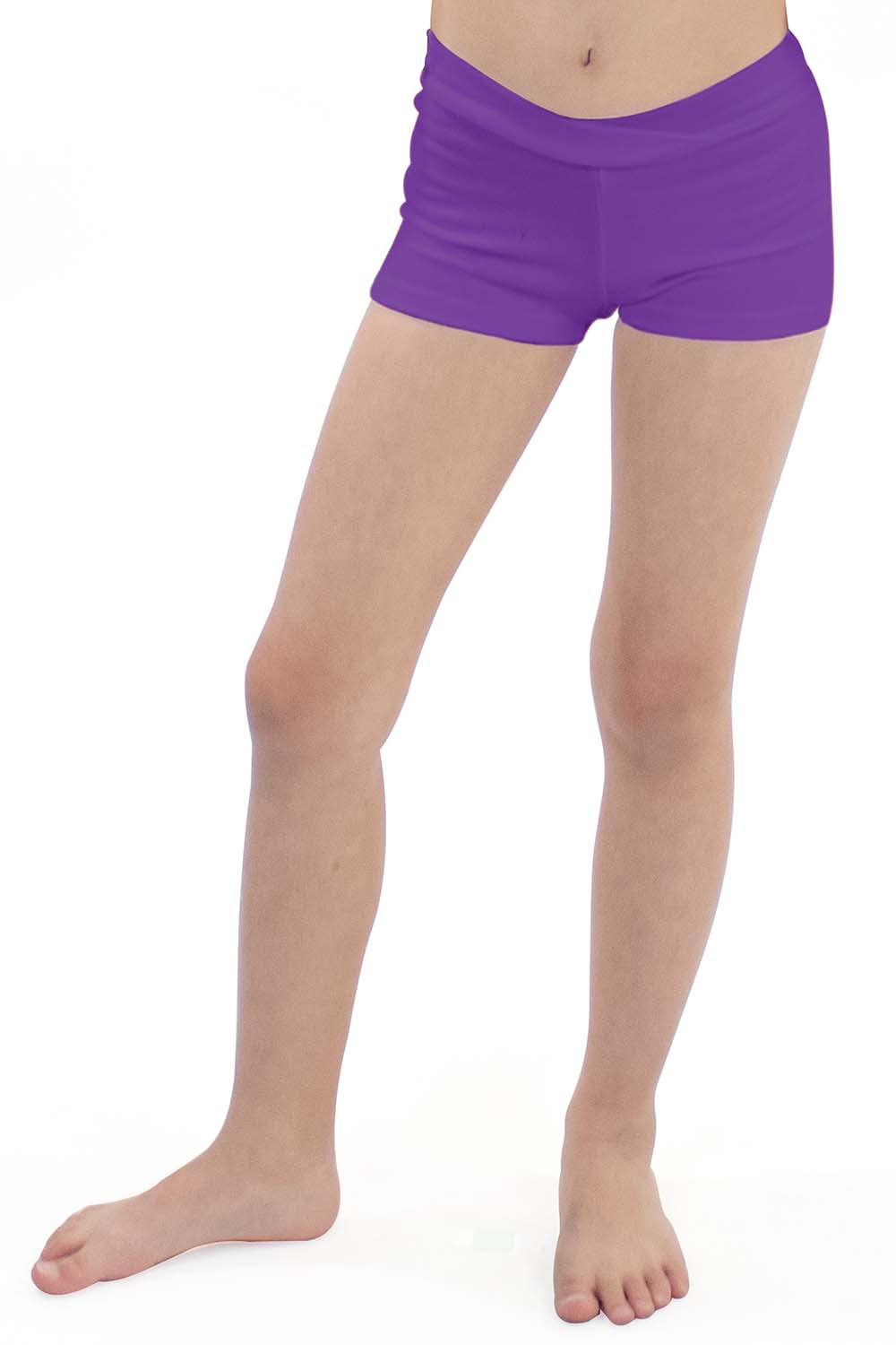 Girls' Microfiber V-Front Hot Shorts