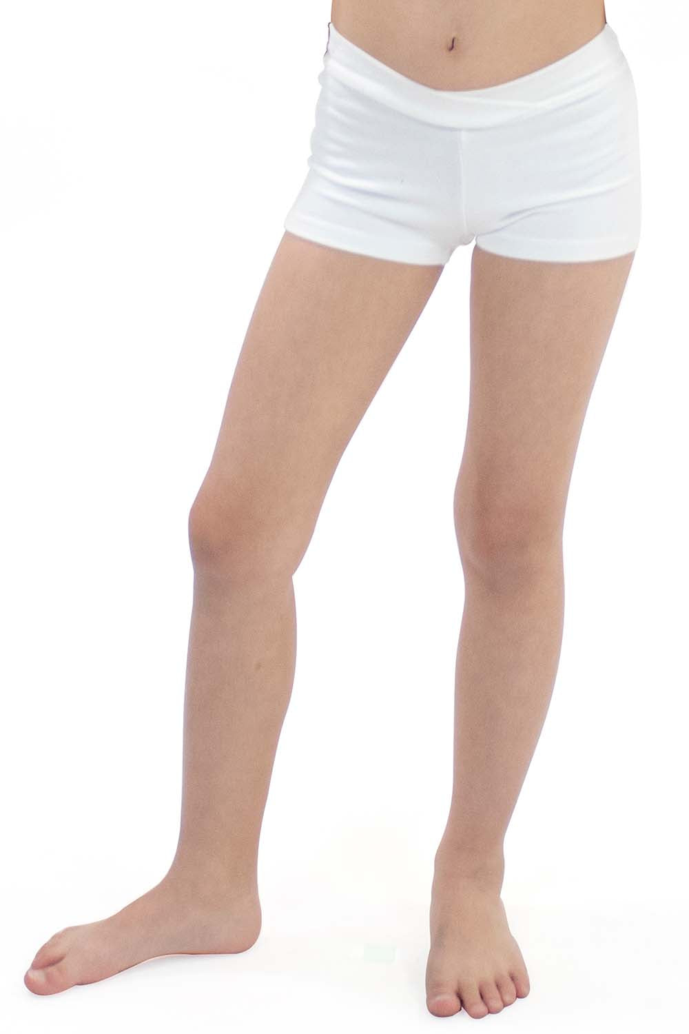 Girls' Microfiber V-Front Hot Shorts