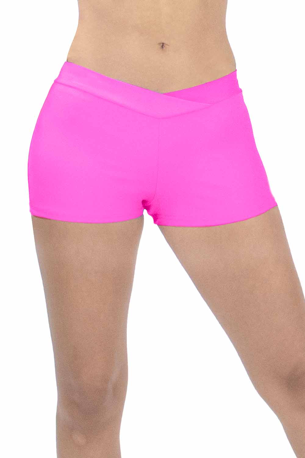 Adult 1" Inseam Microfiber V-front Hot Shorts