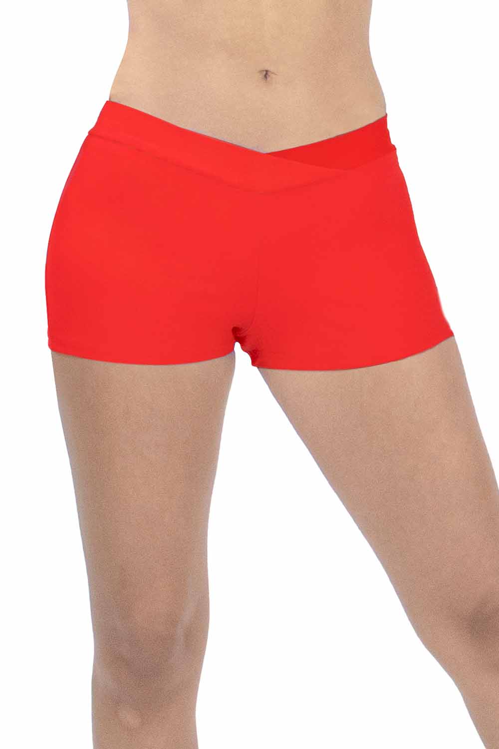 Adult 1" Inseam Microfiber V-front Hot Shorts