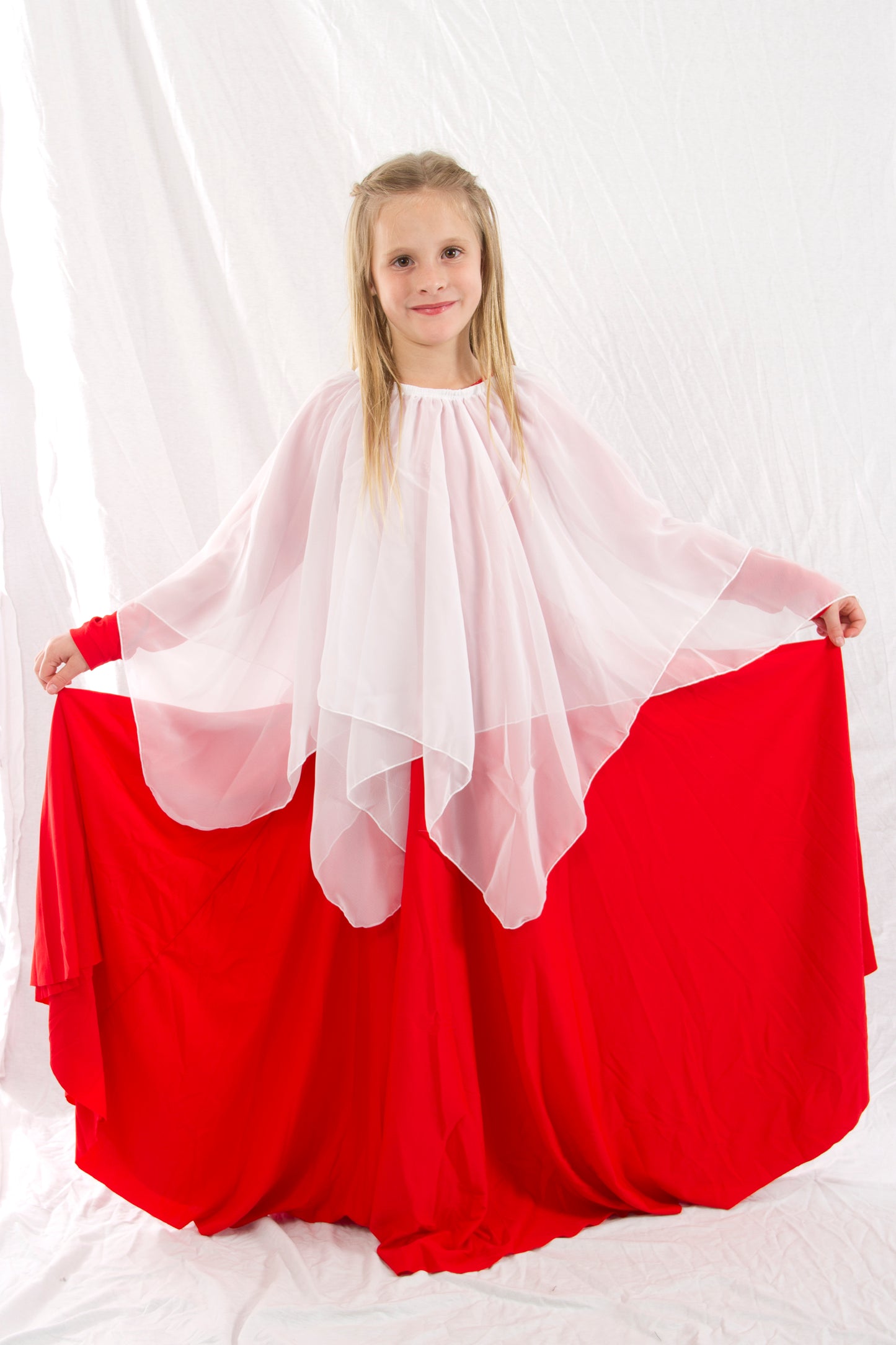 Girls' Chiffon Overlay Skirt