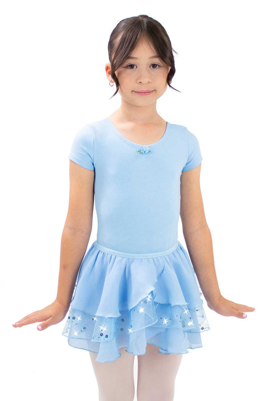 BM2353IQ Blue Foil Flower Skirt