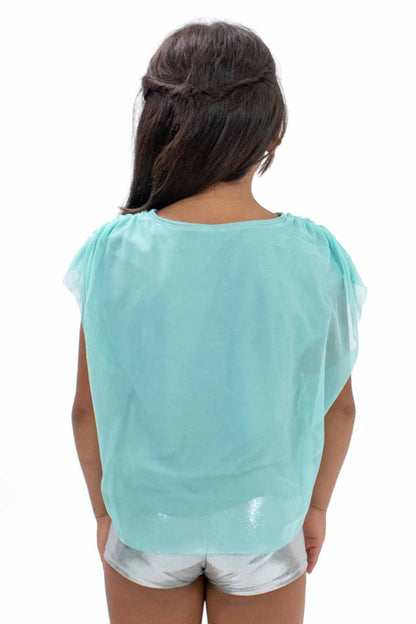 BM40539G Youth Mesh Layer Cover-up with Logo