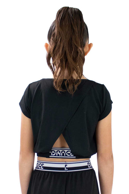BM40552G Youth Cap Sleeves Bubble Top with Dance Elastic