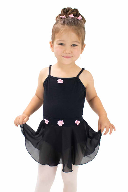 BM2155IY Pull-on Skirt with Flower Tacking