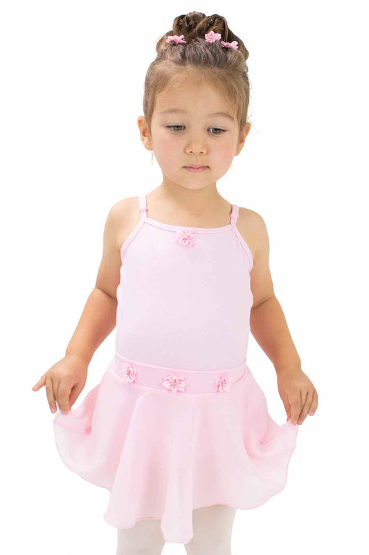 BM2155IY Pull-on Skirt with Flower Tacking