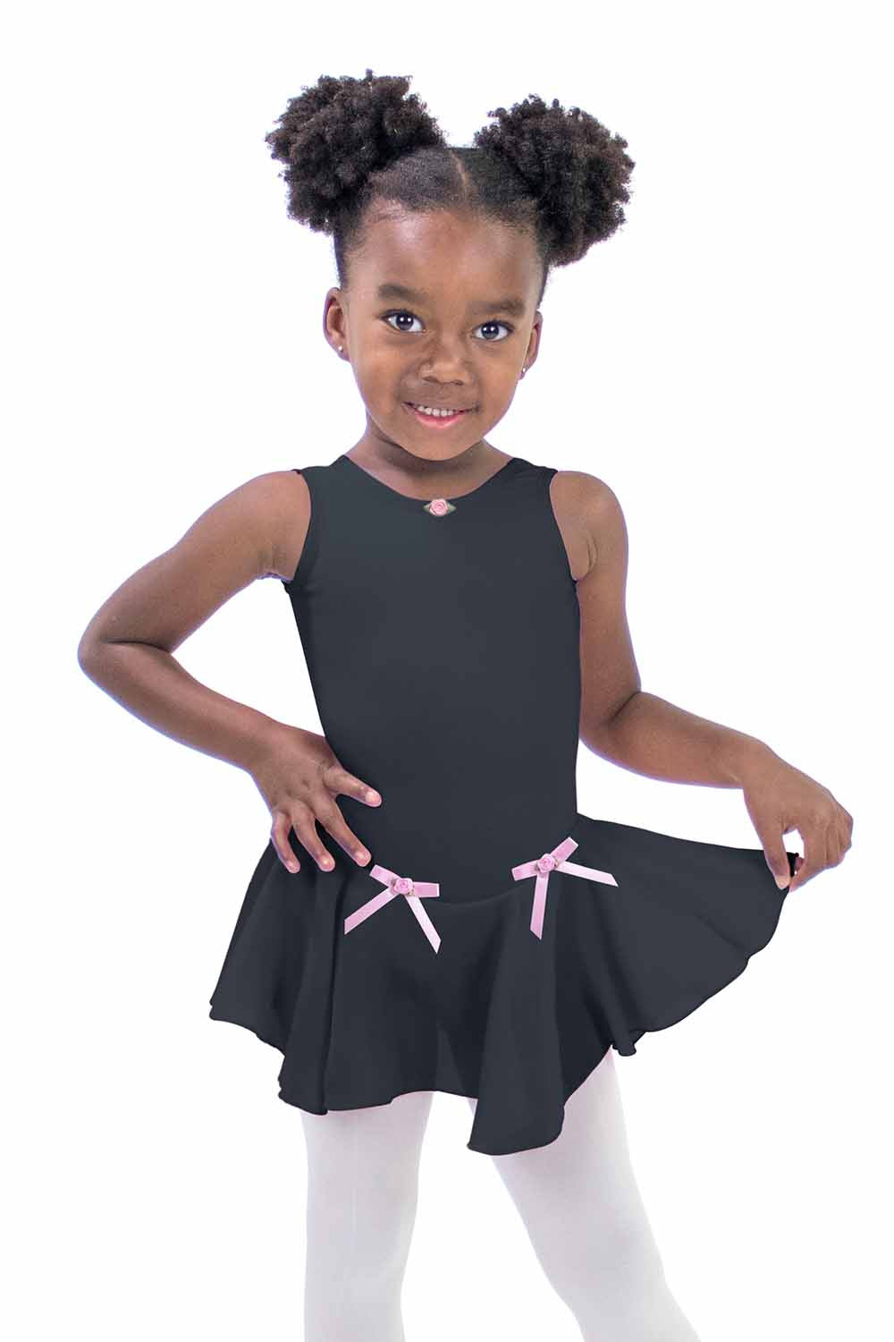 BM5520DA Sleeveless Dress with Flower Tacking