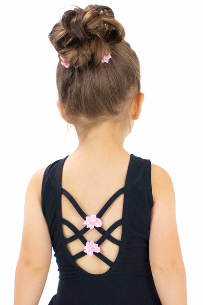 BM5520IY Sleeveless Dress with Flower Tacking