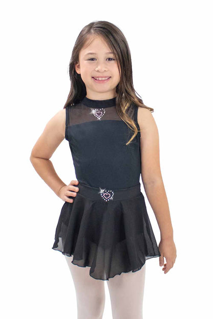 BM2155IM Pull-on Skirt with Rhinestone Heart