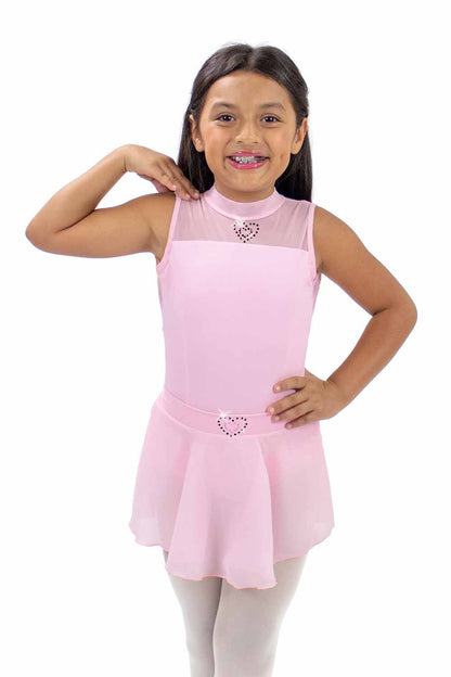 BM2155IM Pull-on Skirt with Rhinestone Heart