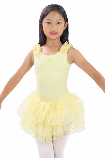 BM9489IG Short Sleeve Layer Ruffle Dress