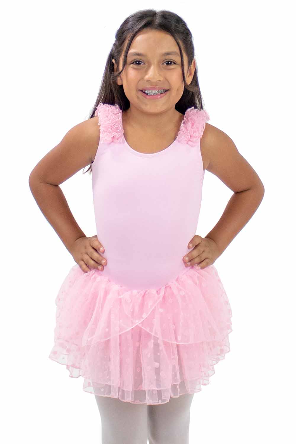 BM9489IG Short Sleeve Layer Ruffle Dress
