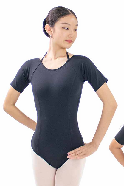 BMA5963 Adult Three Quarter Sleeve Buckle Fashion Back Leotard