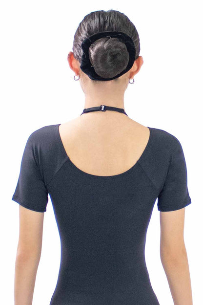 BMA5963 Adult Three Quarter Sleeve Buckle Fashion Back Leotard