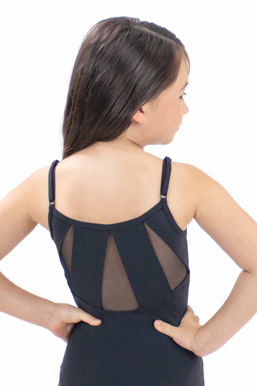 BMT5964 Youth Fashion Back Leotard Mesh Detail