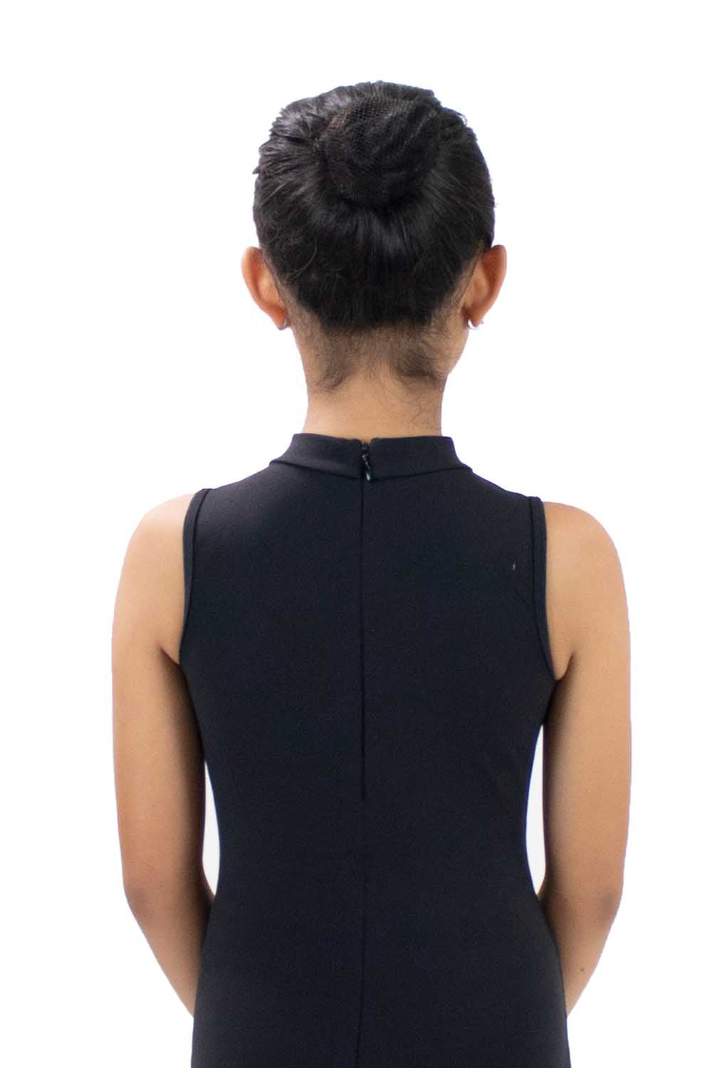 BMT5979 Youth Diamond Shape Mock Neck Leotard