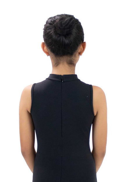 BMT5979 Youth Diamond Shape Mock Neck Leotard