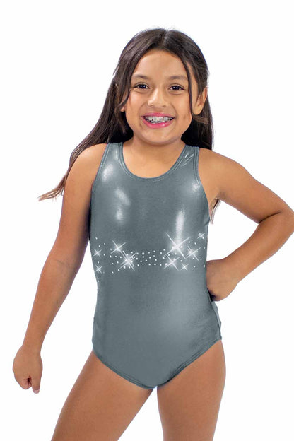 GY5743MS Tank Gymnastics Leotard with Mix Stone