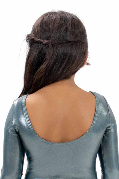 GY5974MS 3/4 Sleeve Gymnastics Leotard with Mix Stones