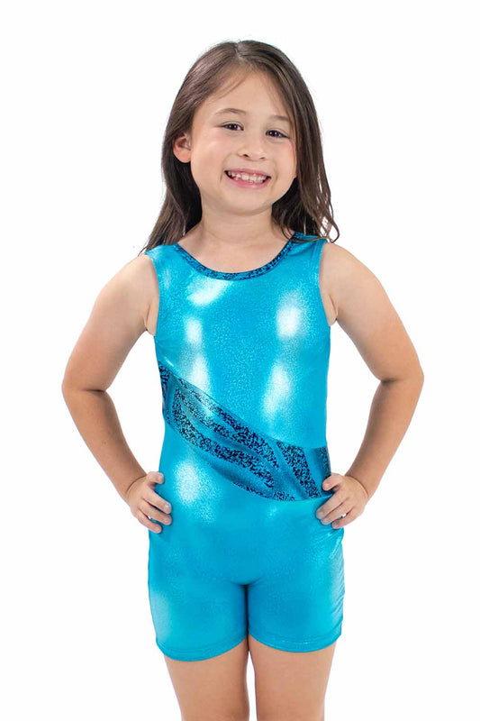GY7349AT Animal Print Gymnastics Biketard