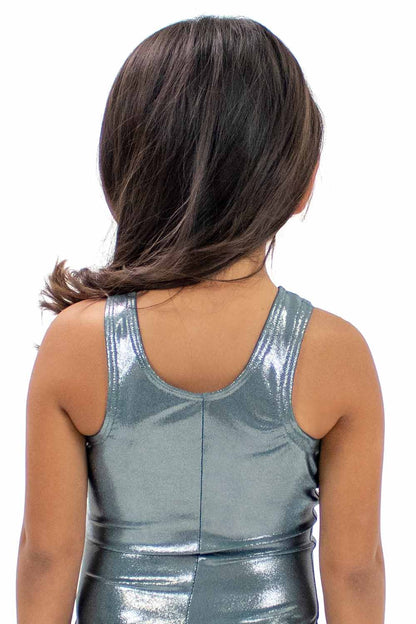 GY7382MS Racer Back Gymnastics Biketard with Mix Stones