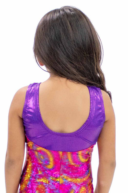 GY7443RS Purple Star Gymnastics Biketard