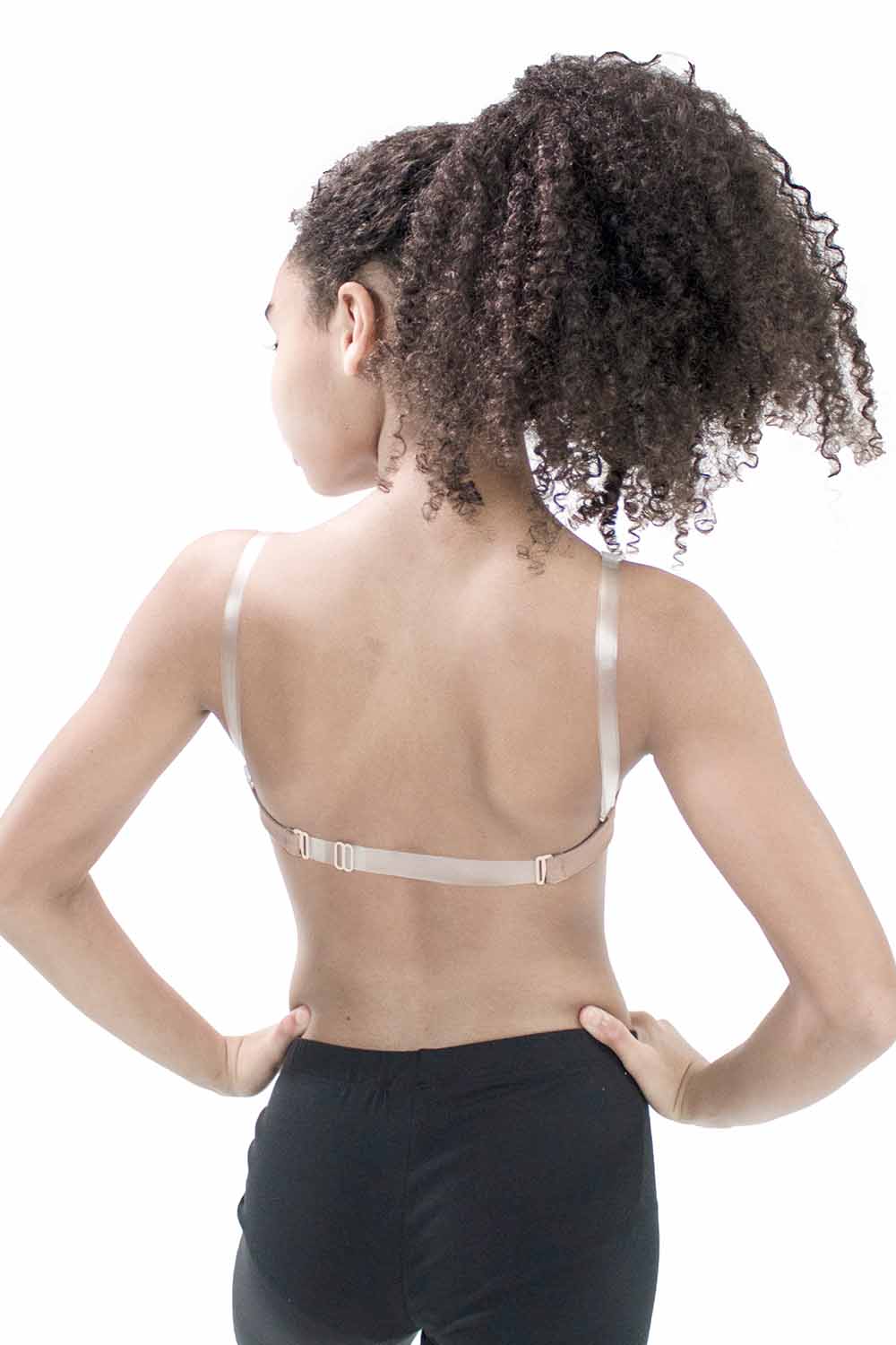 Girls' Seamless Microfiber Clear Back Bra | Dancewear | Basic Moves Girls' Seamless Microfiber Clear Back Bra | Dancewear | Basic Moves