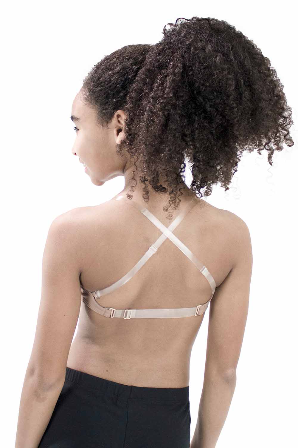 Girls' Seamless Microfiber Clear Back Bra | Dancewear | Basic Moves Girls' Seamless Microfiber Clear Back Bra | Dancewear | Basic Moves