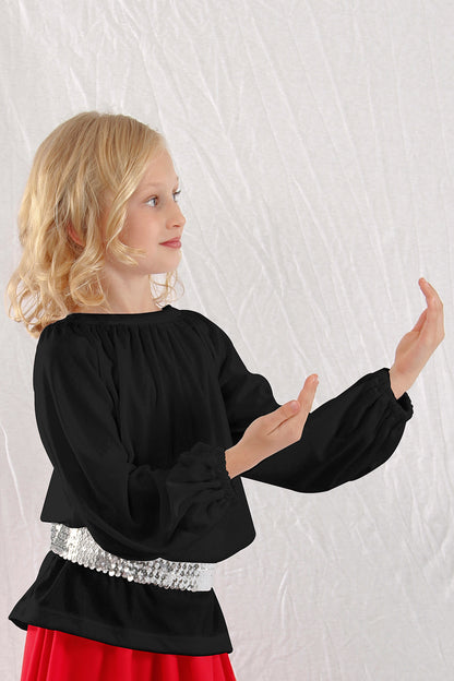 Girls' Liturgical Long Sleeve Crewneck Tunic Top