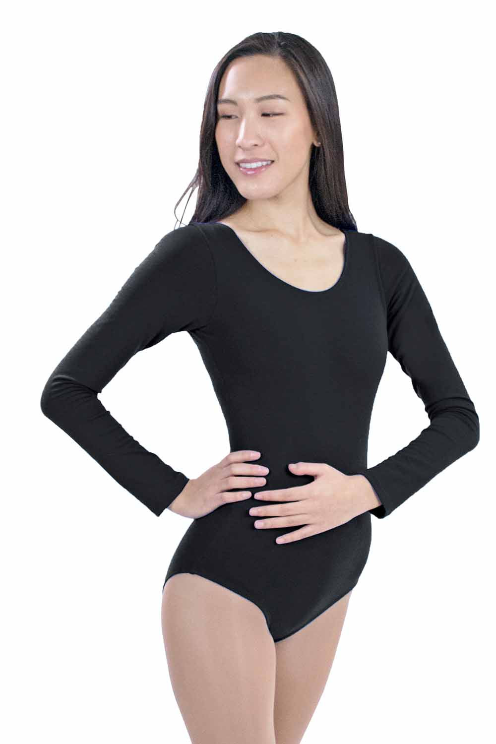 Adult and Plus Size Long Sleeve Leotard