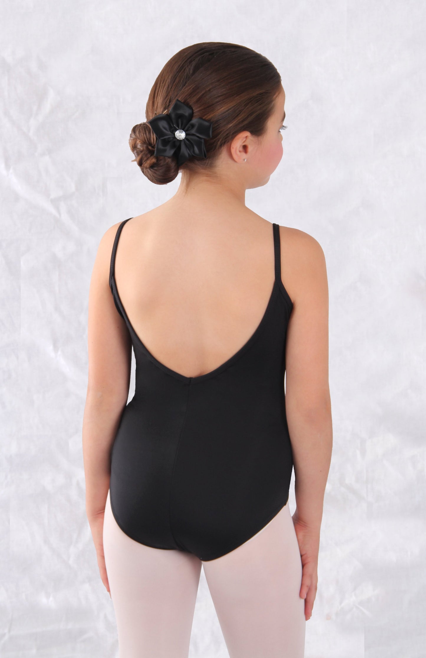 Girls' Microfiber Princess Seam Cami Leotard
