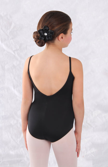 Girls' Microfiber Princess Seam Cami Leotard