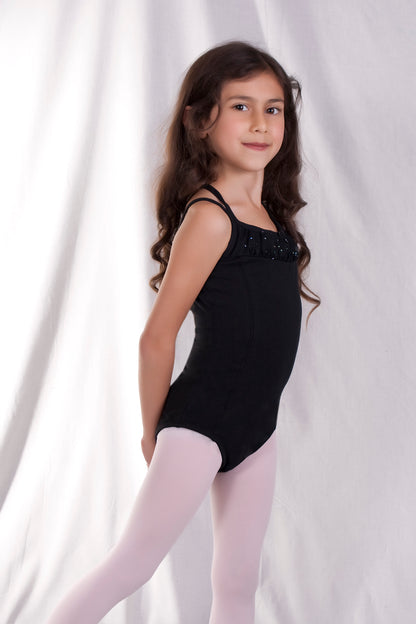 Girls' X-Back Princess Seam Leotard