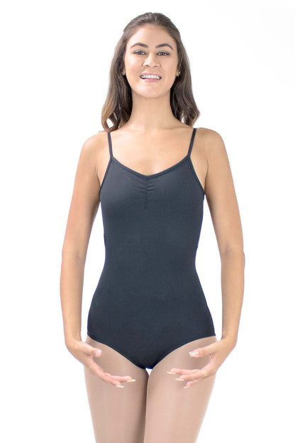 Adult Microfiber Cami Leotard with Butterfly Back