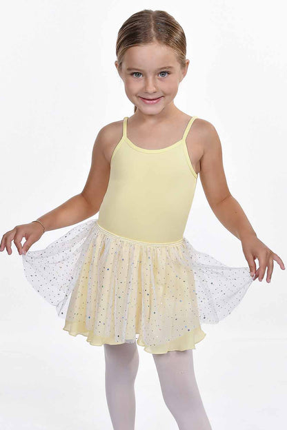 Girls' Layer Skirt with Sequin Overlay