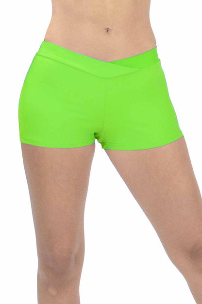 Adult 1" Inseam Microfiber V-front Hot Shorts