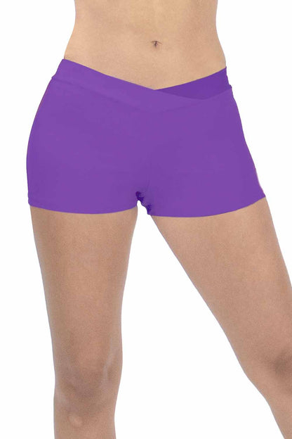 Adult 1" Inseam Microfiber V-front Hot Shorts