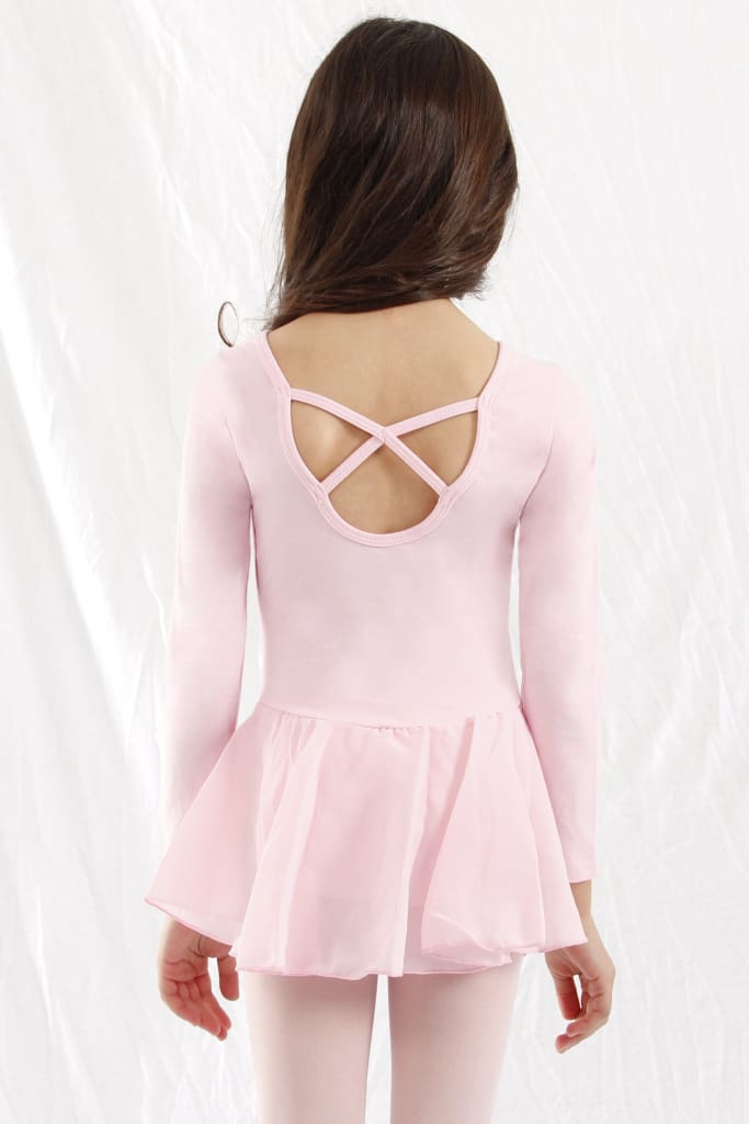 Girls Long Sleeve X-Dress Dress