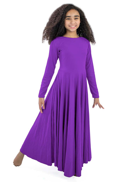 Girls' Liturgical Long Sleeve Dress | Dancewear Girls' Liturgical Long Sleeve Dress | Dancewear