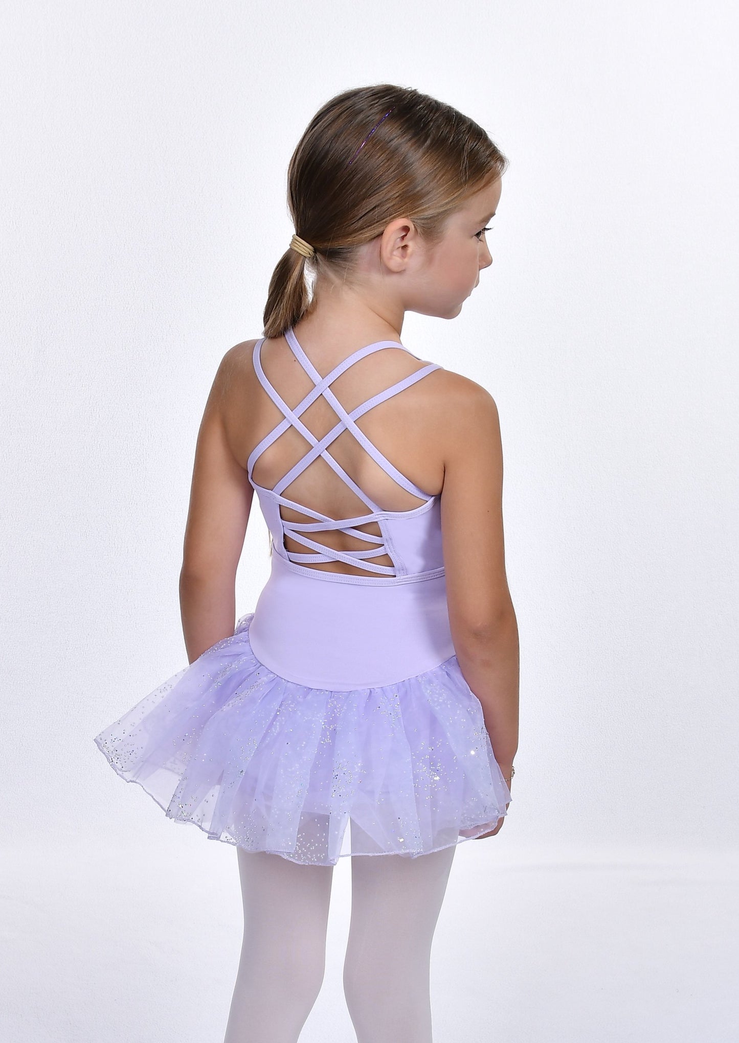 Girls' Double Strap Back Cami Dress Leotard